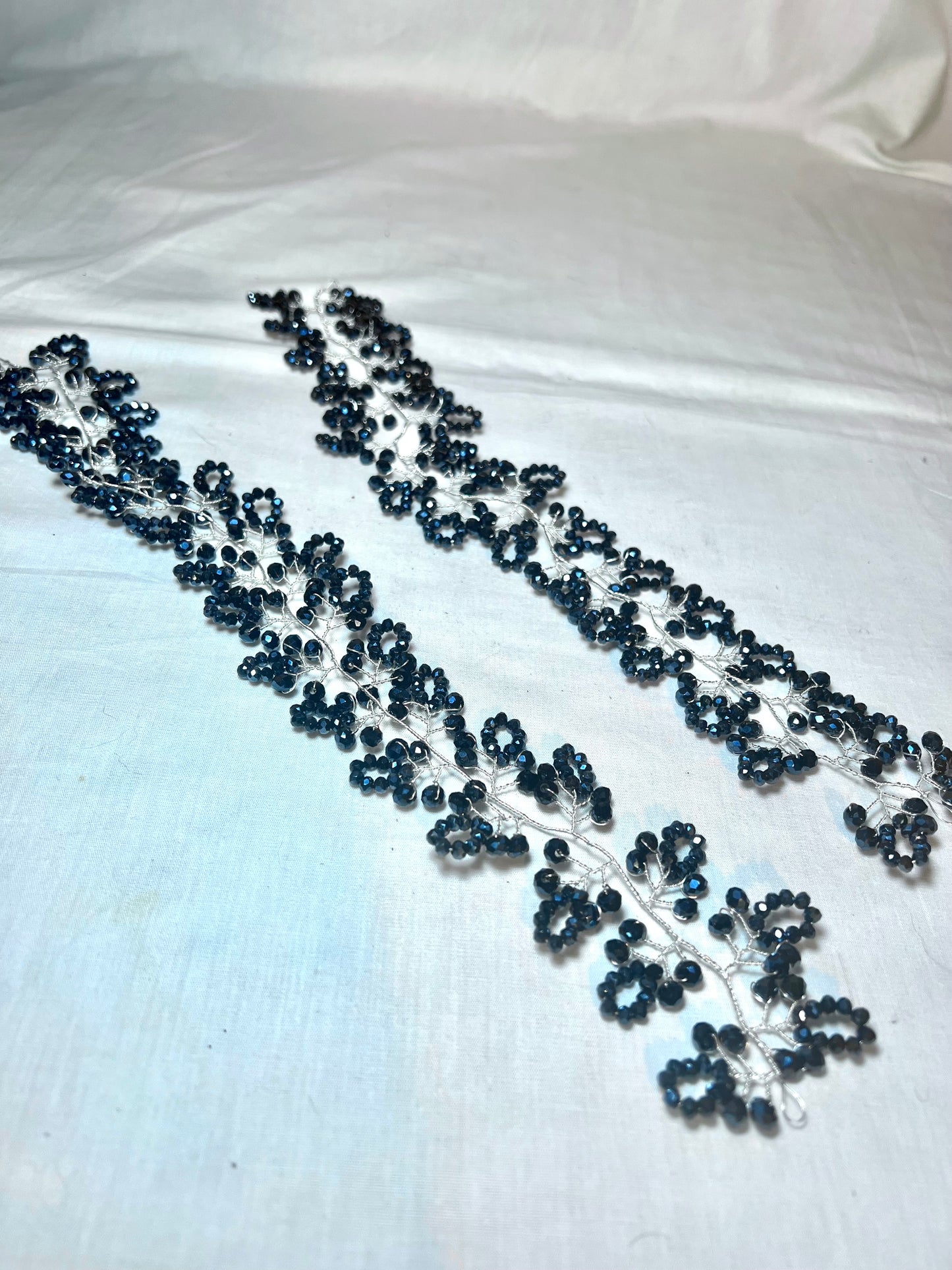 Bijoux de tête bleu marine - Charity